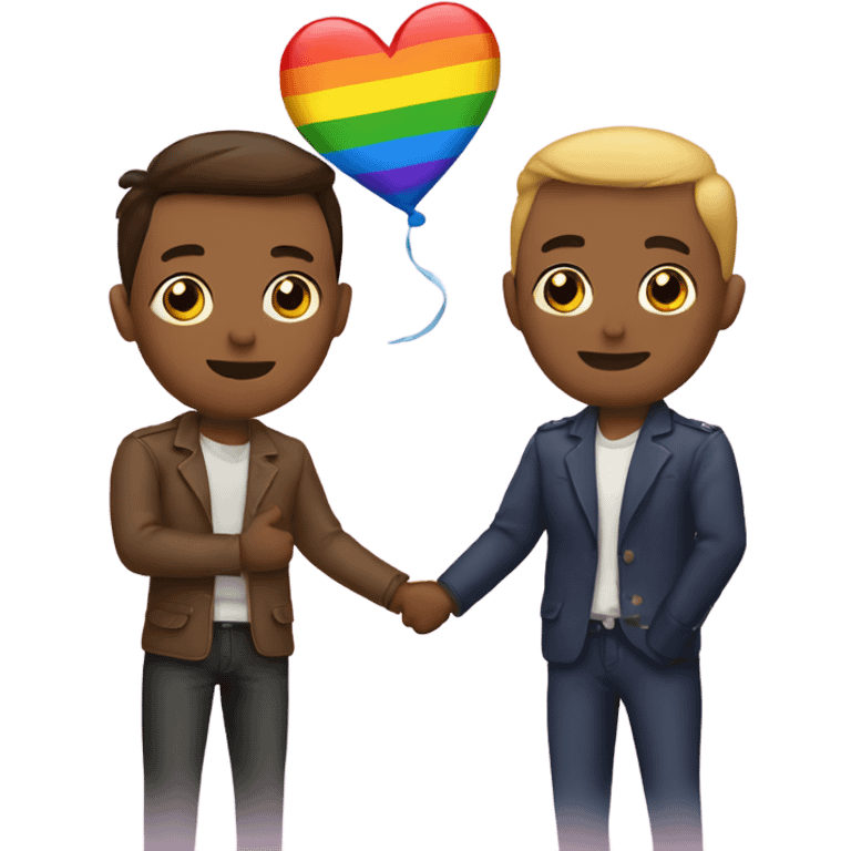 Gay men lovers emoji