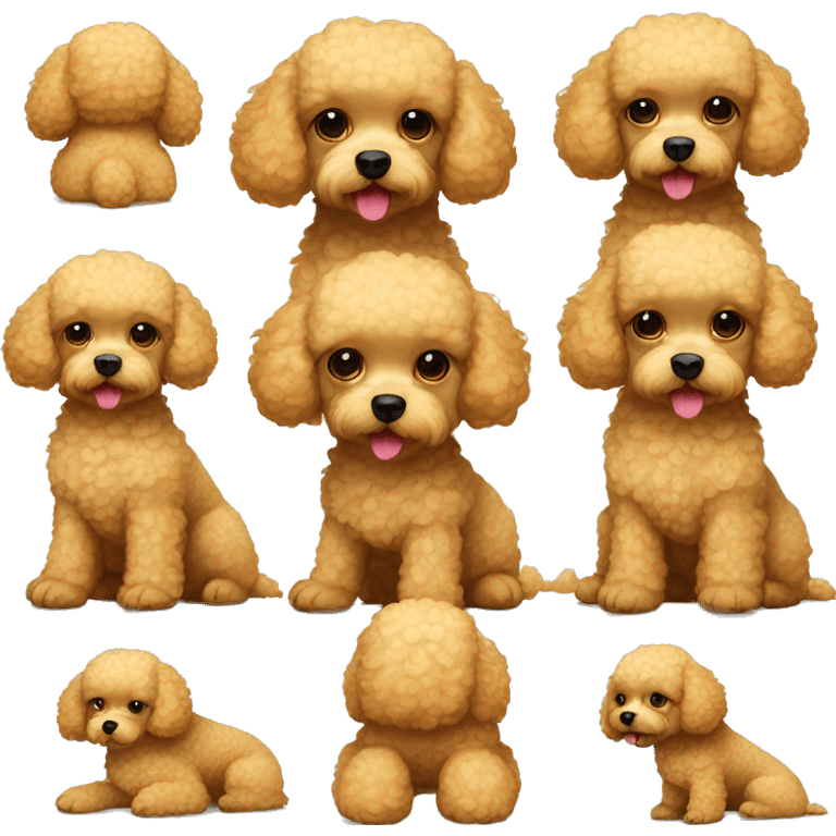 Golden toy poodle  emoji