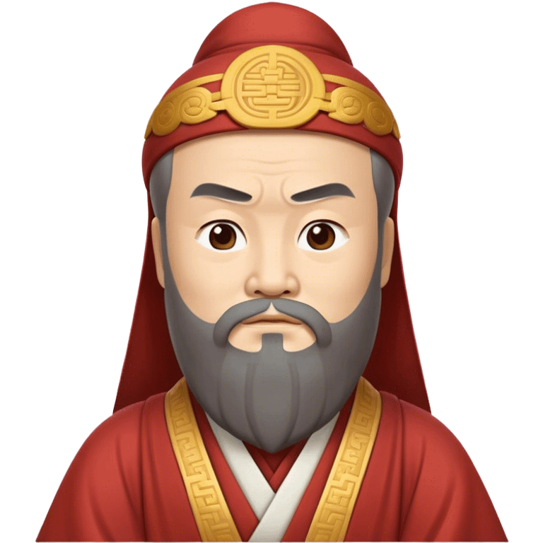 Cinematic Realistic Confucius Portrait Emoji, depicted as a wise ancient philosopher in traditional robes with a serene, contemplative expression, rendered with soft timeless textures and harmonious natural lighting that captures his enduring wisdom. emoji