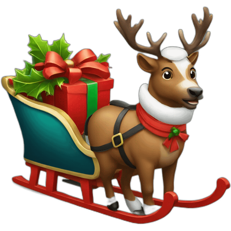 sleigh christmas emoji