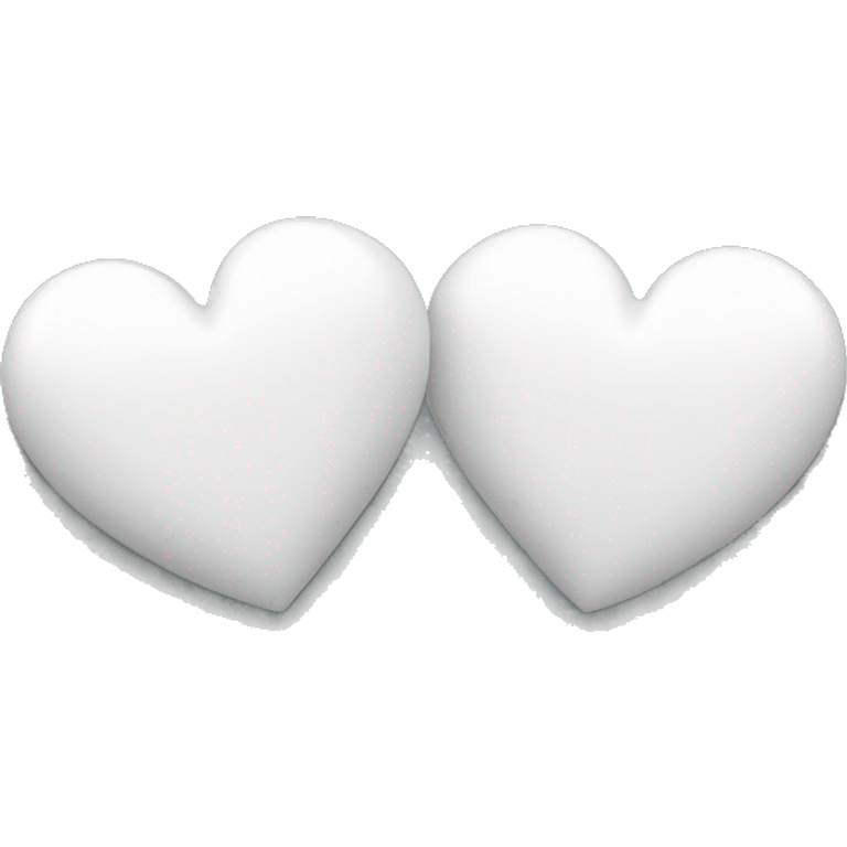 two white hearts emoji