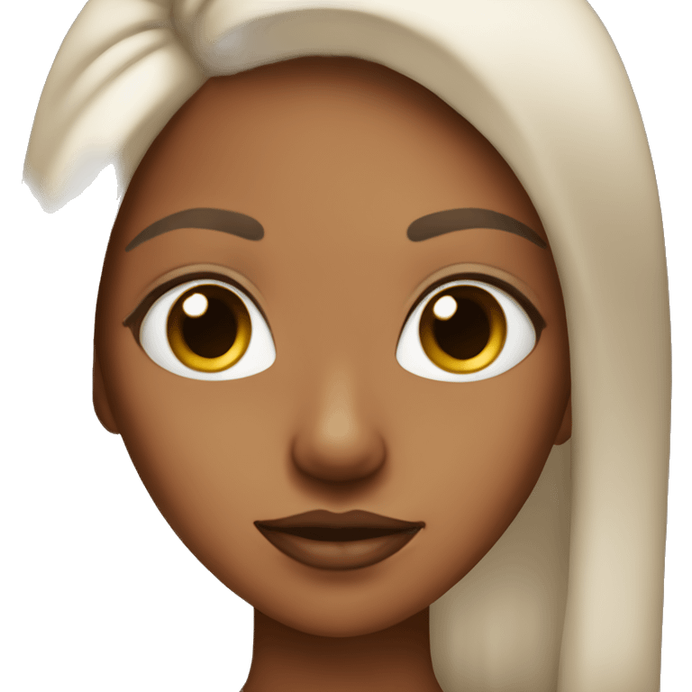 tan skin girl with septum ring emoji