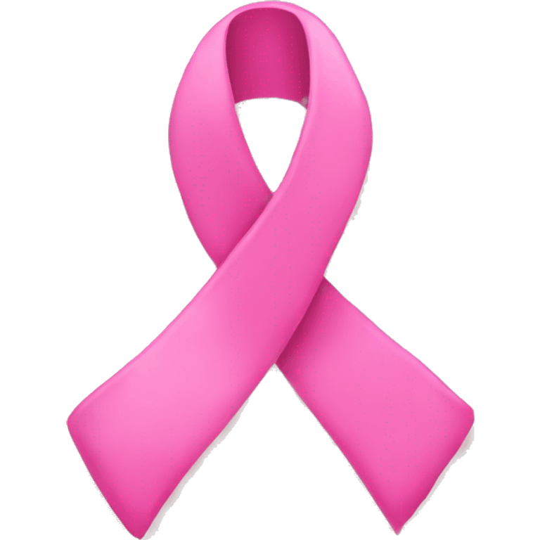 Pink cancer awareness ribbon emoji