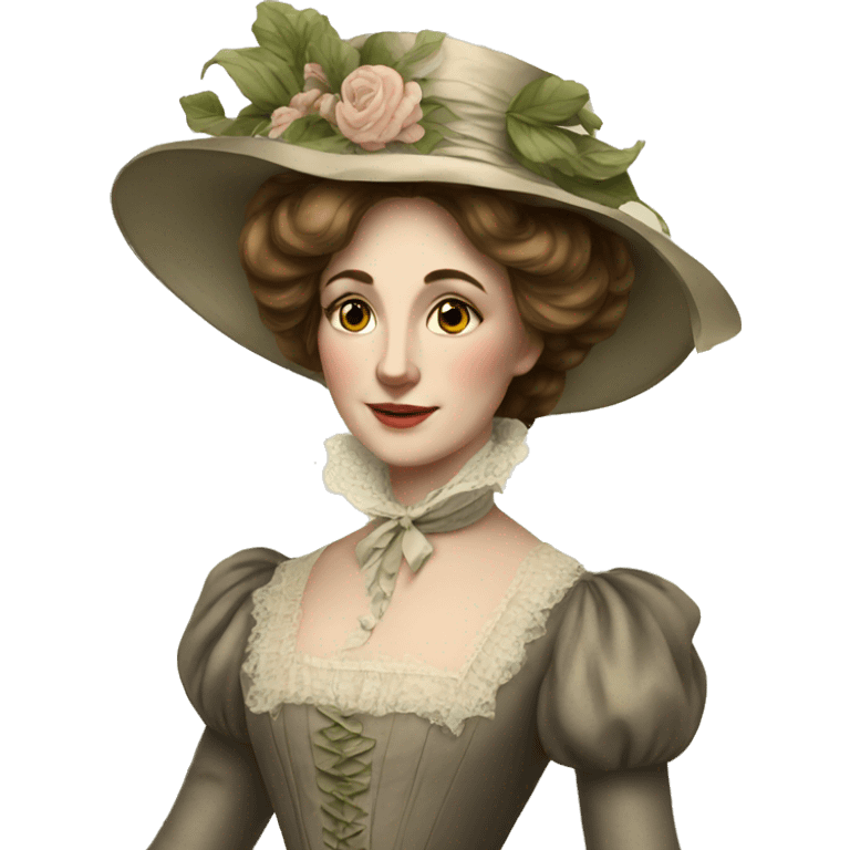 Victorian lady emoji