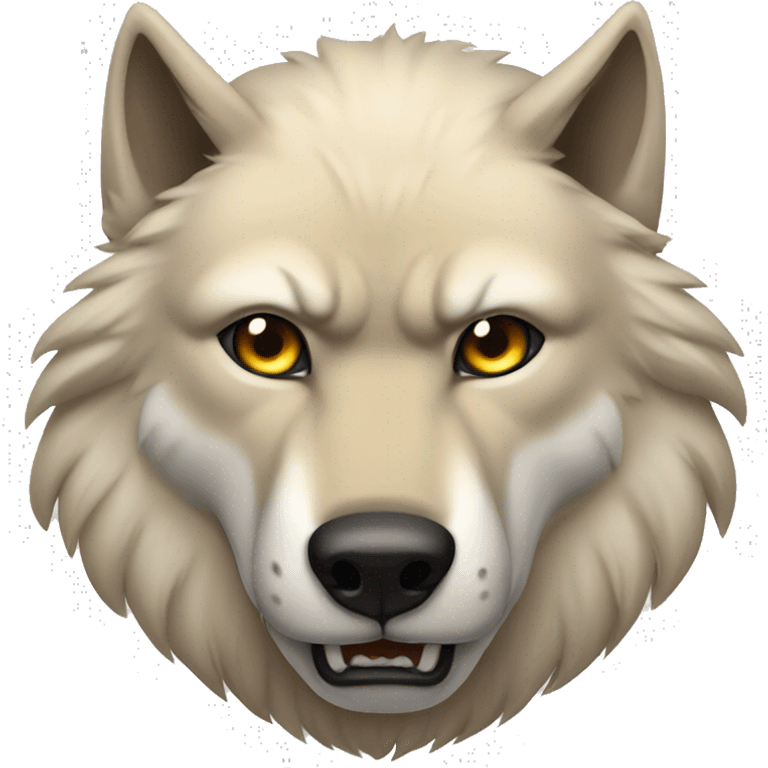 Buff wolf emoji