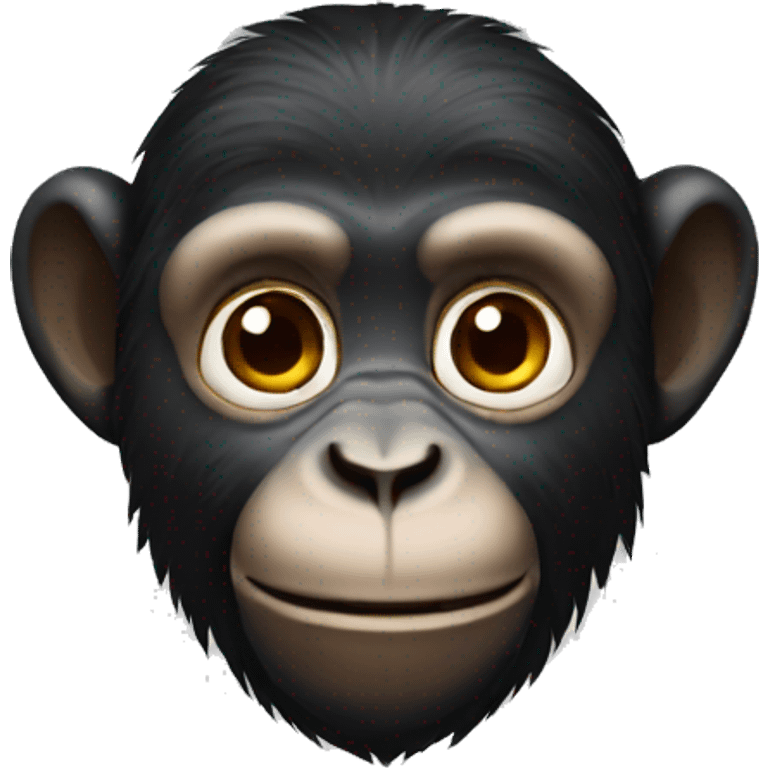 Black monkey emoji