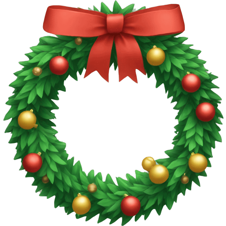 christmas wreath  emoji