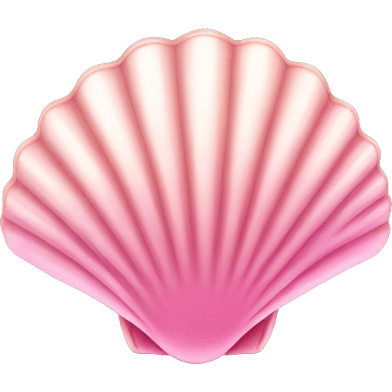 Pink sea shell emoji