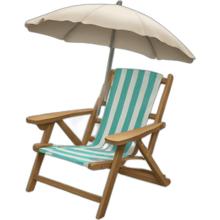 Beach chair emoji