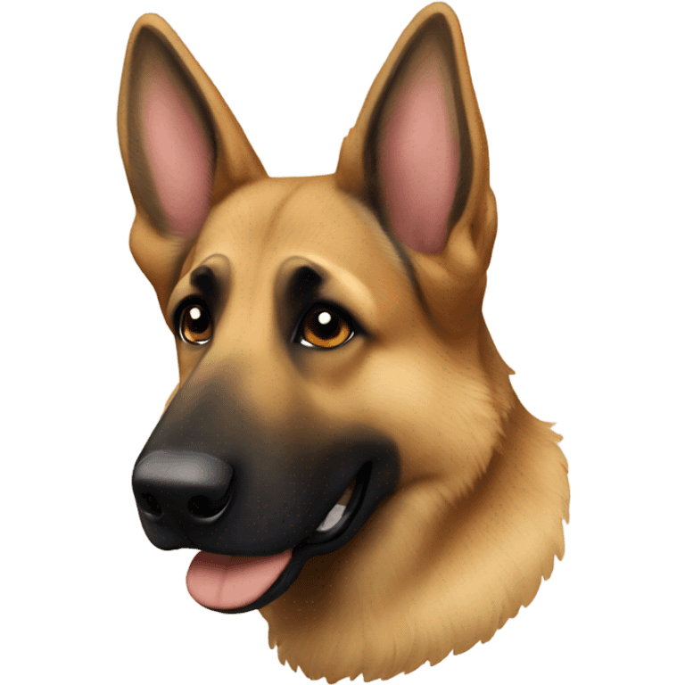 German shepherd cuddle emoji