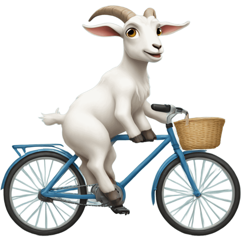 Goat on a bicycle emoji