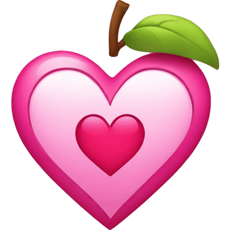 Pink broken heart in Apple style emoji