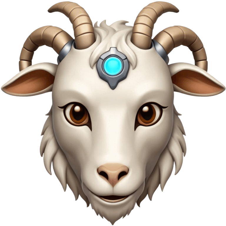 Cybernetic Goat(Ram) man emoji