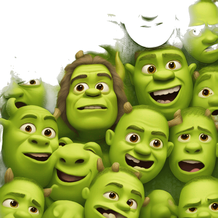 green and yellow shrek emoji