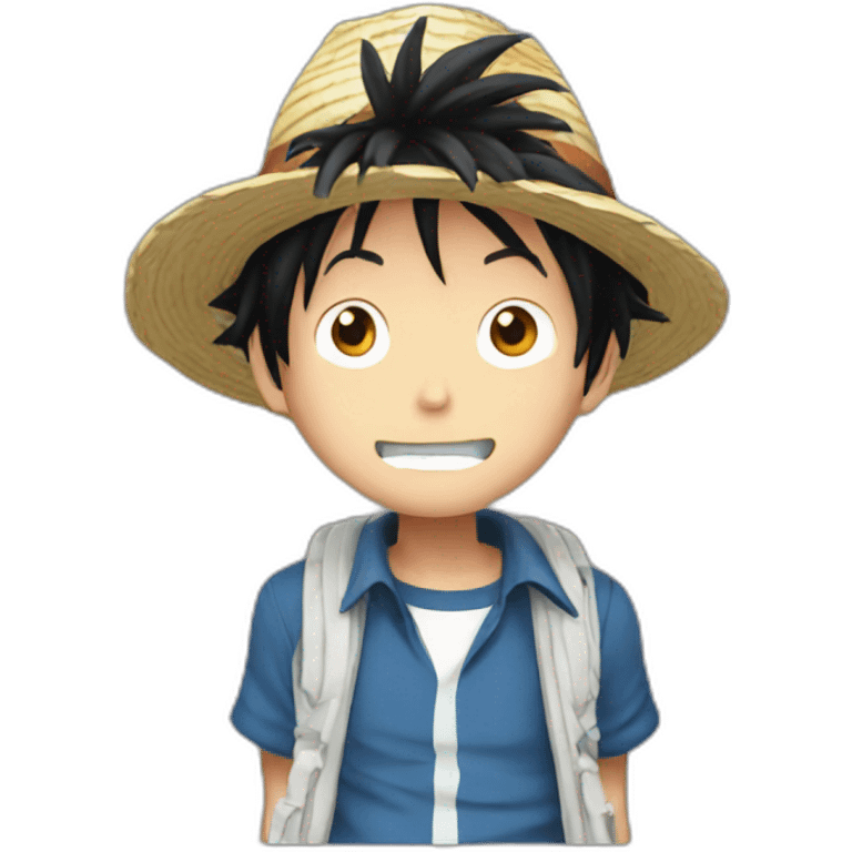 luffy in modern world emoji