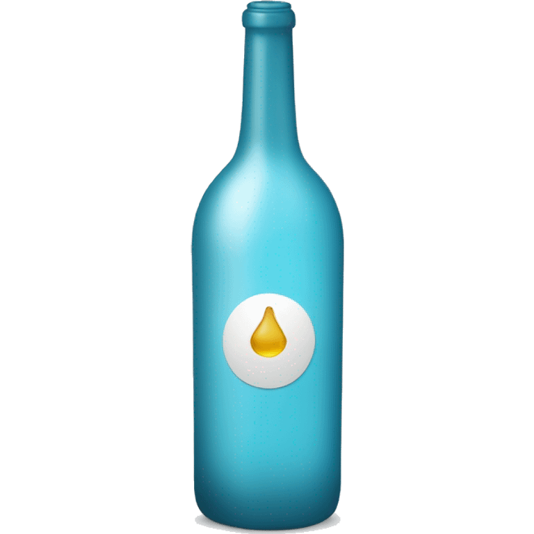 pale blue wine bottle emoji