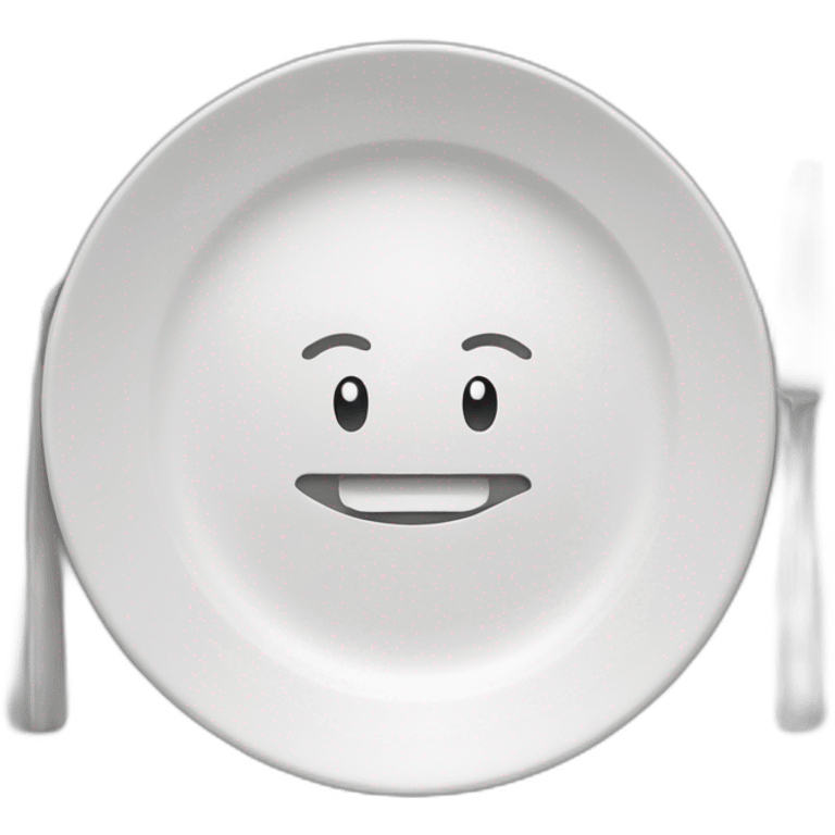 Paper with « YOU » wrote in a plate for dinning emoji