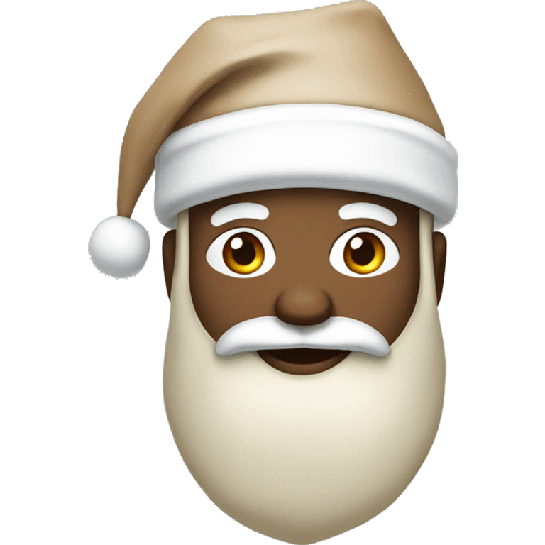 Beige and white Santa  emoji