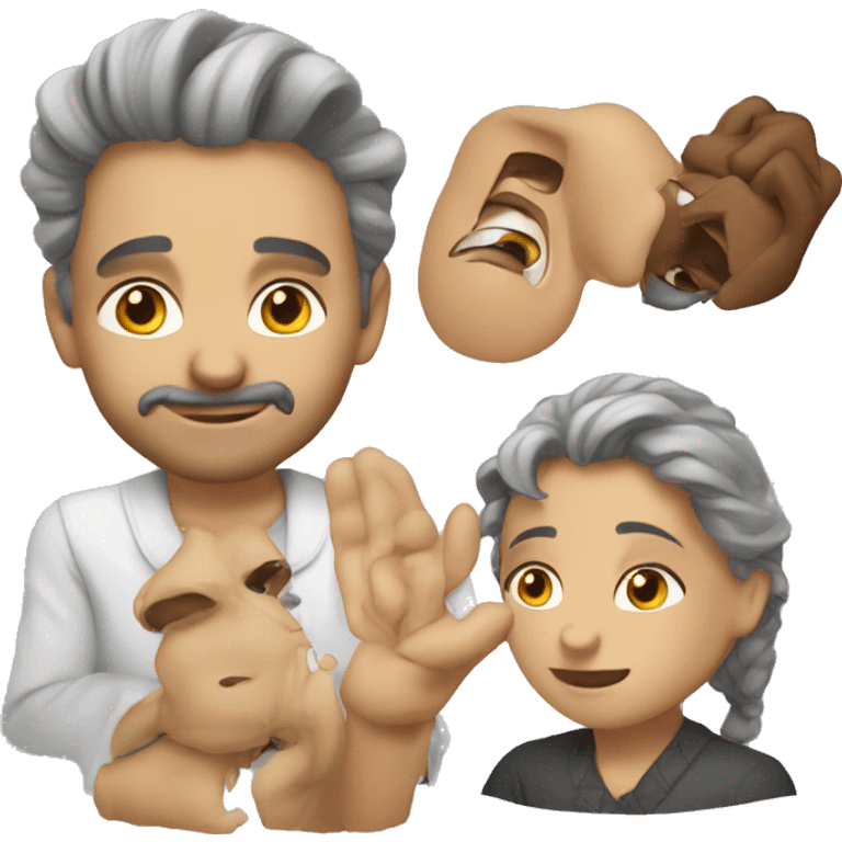 میمون با کاکتوس emoji