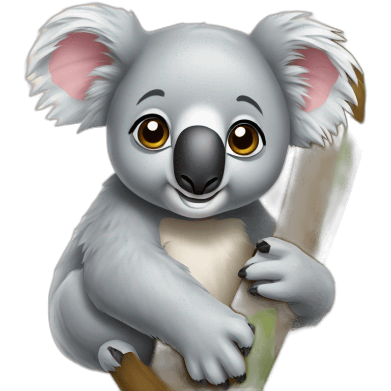 Koala avec tic et tac emoji