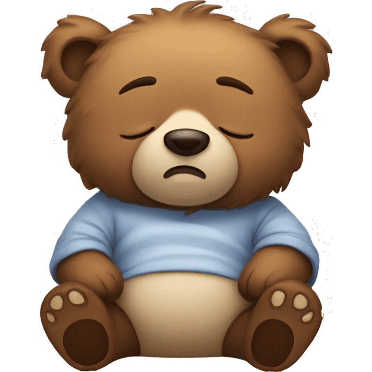 Sleepy bear  emoji