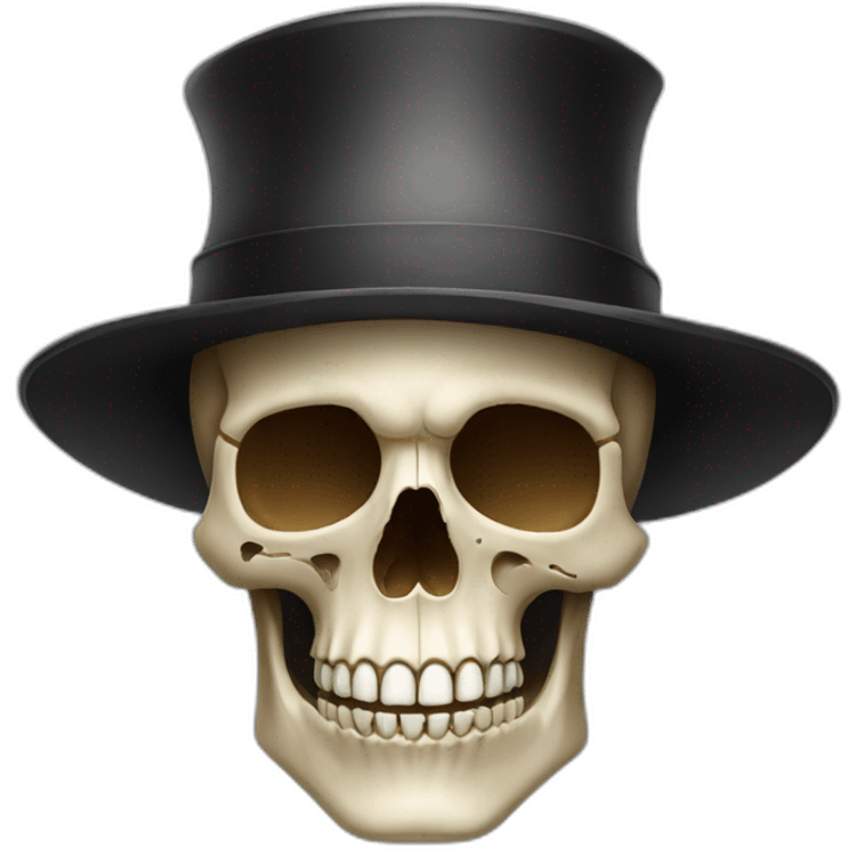 Skull in hat  emoji