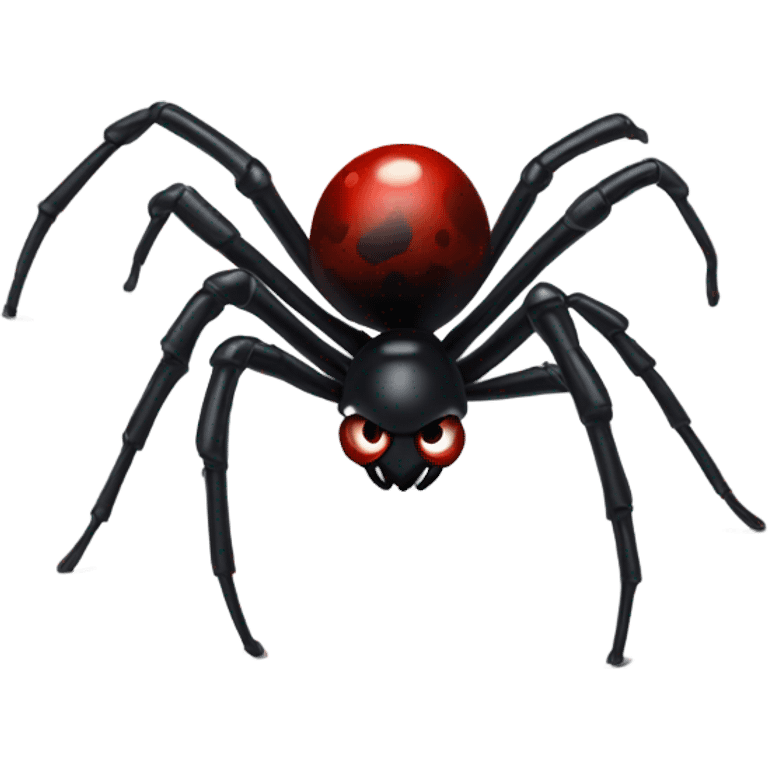 Black widow spider emoji