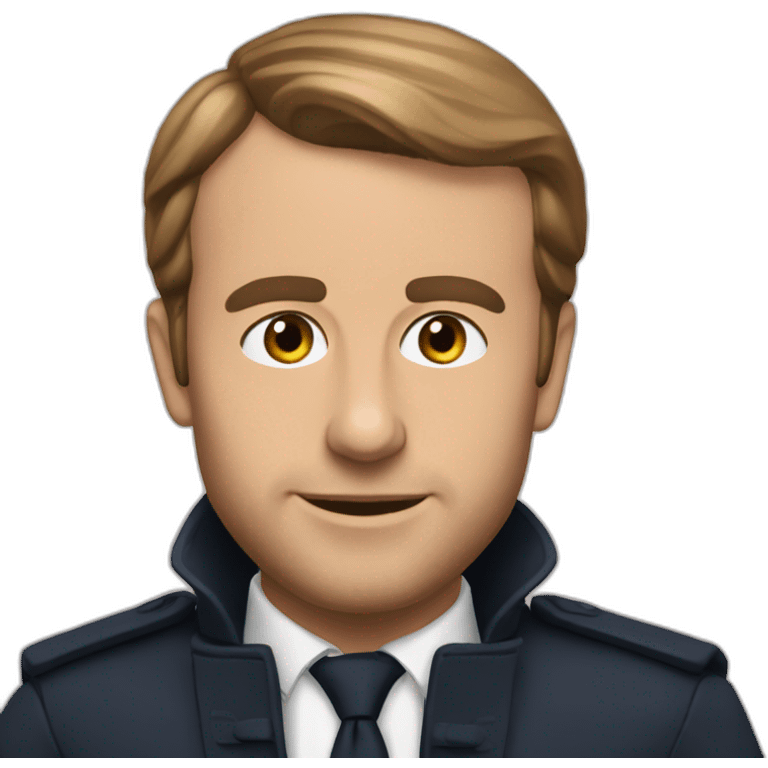 macron calvitie emoji