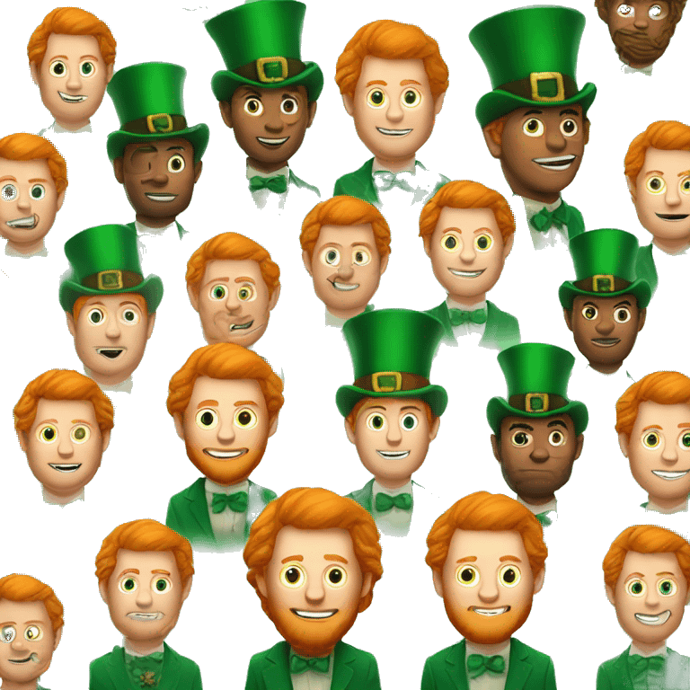 man with ginger hair and big leprechaun  emoji