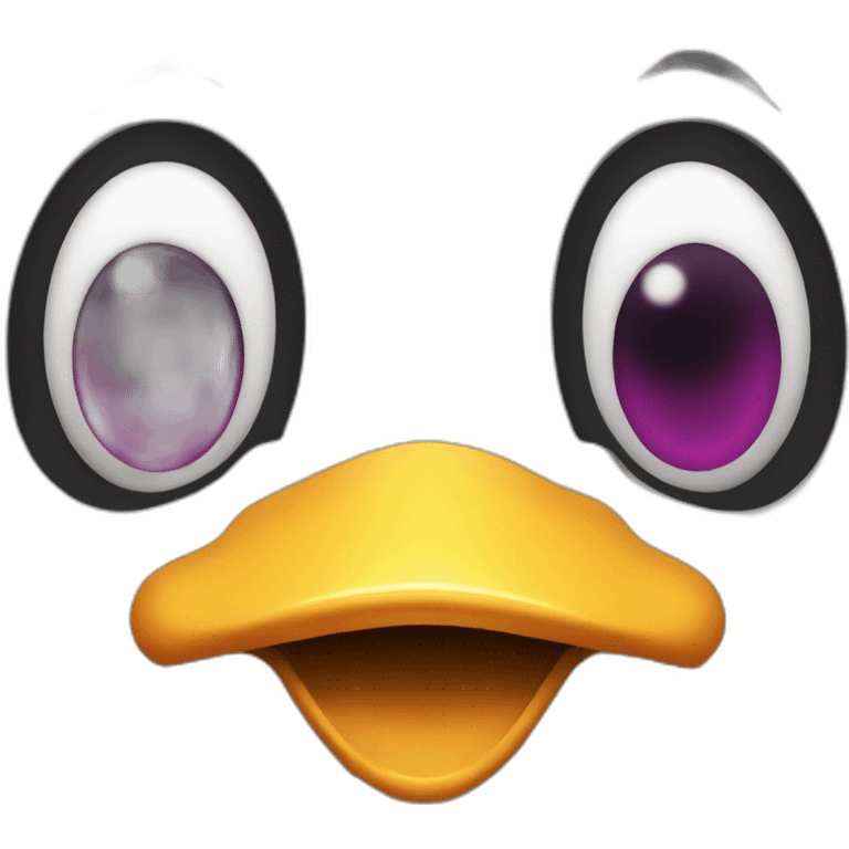 Scary duck emoji