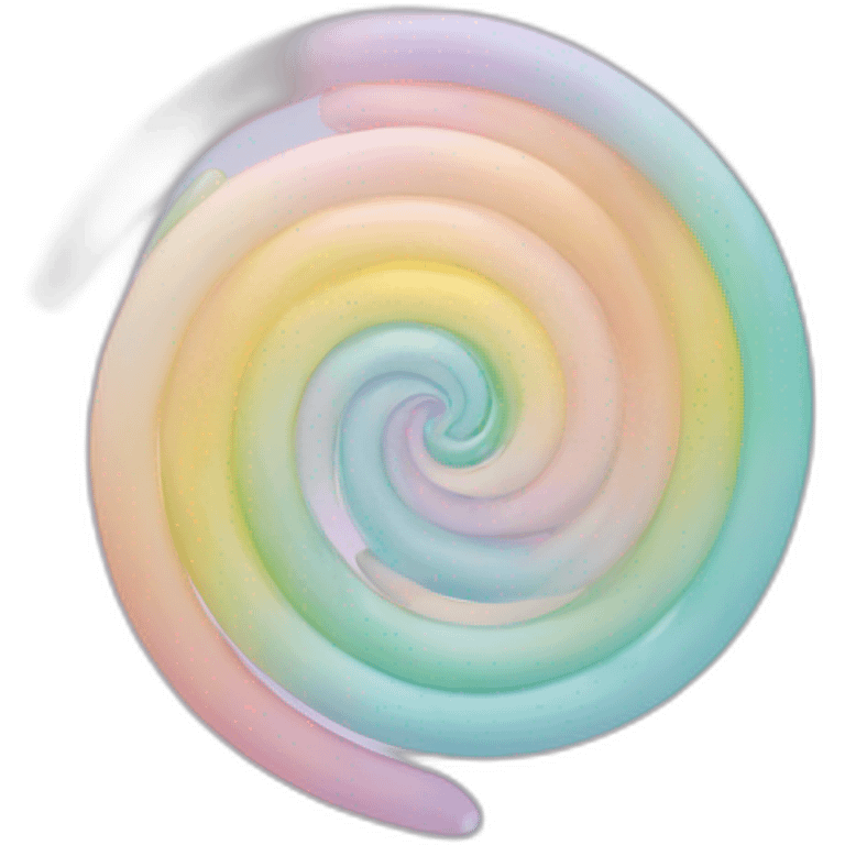 Spirale translucide. de couleur pastel  emoji