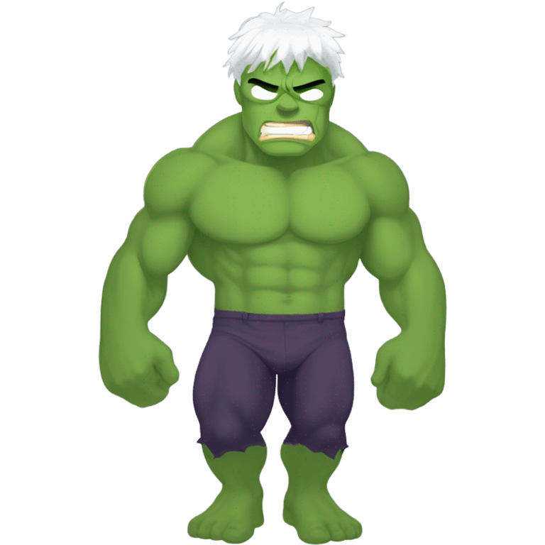 Hulk with gojo anime emoji