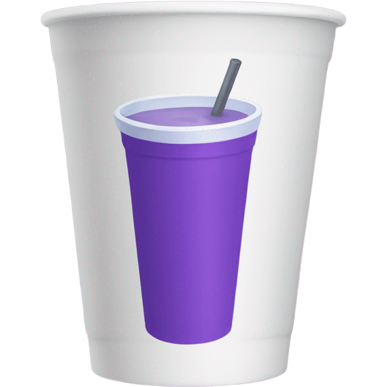 purple drink in styrofoam cup emoji