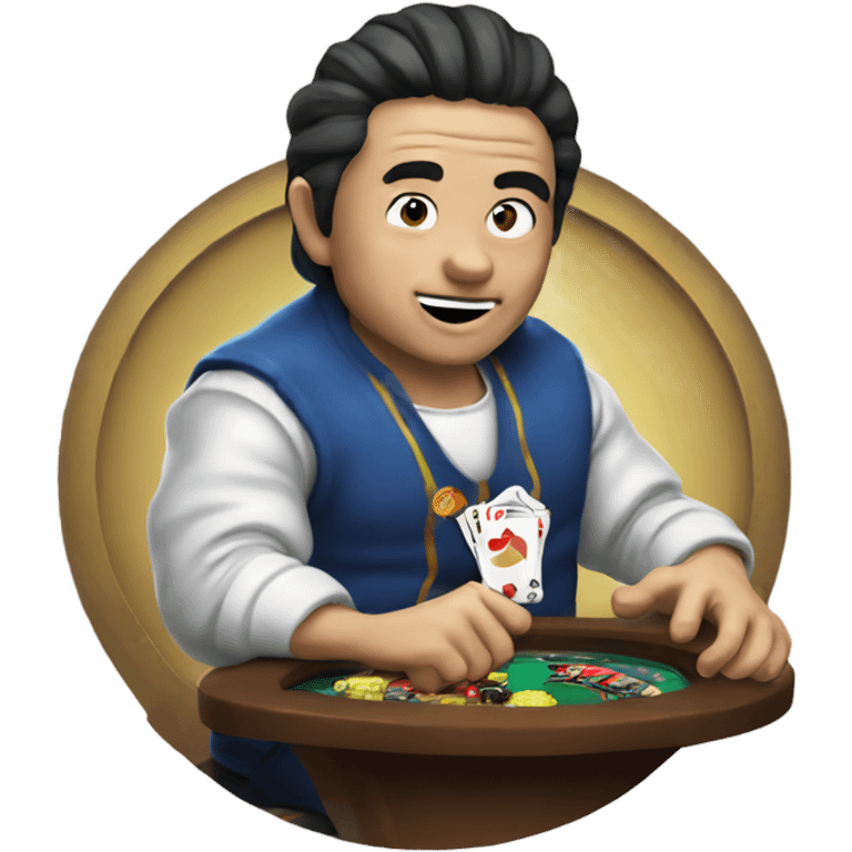 Gojo playing pokies emoji