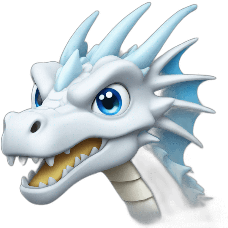 blue-eyes white dragon emoji