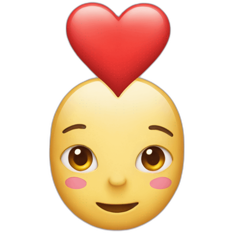 Emojis with a heart coming out of the head emoji