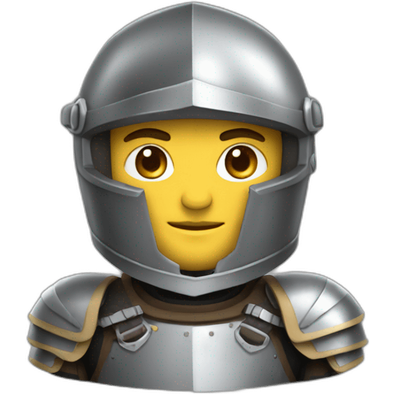 Knight with moto cross armor emoji