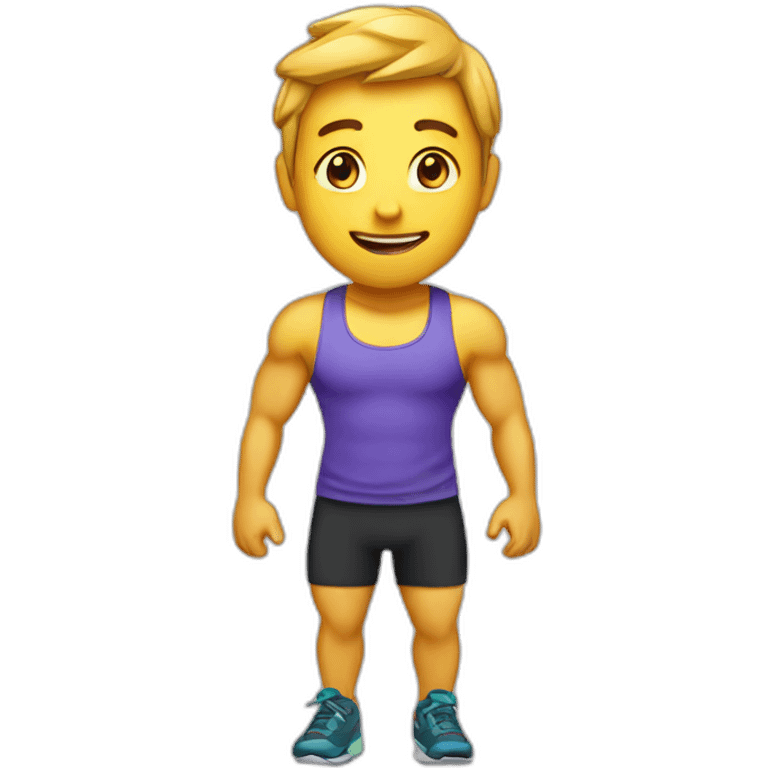 fitnes triner emoji