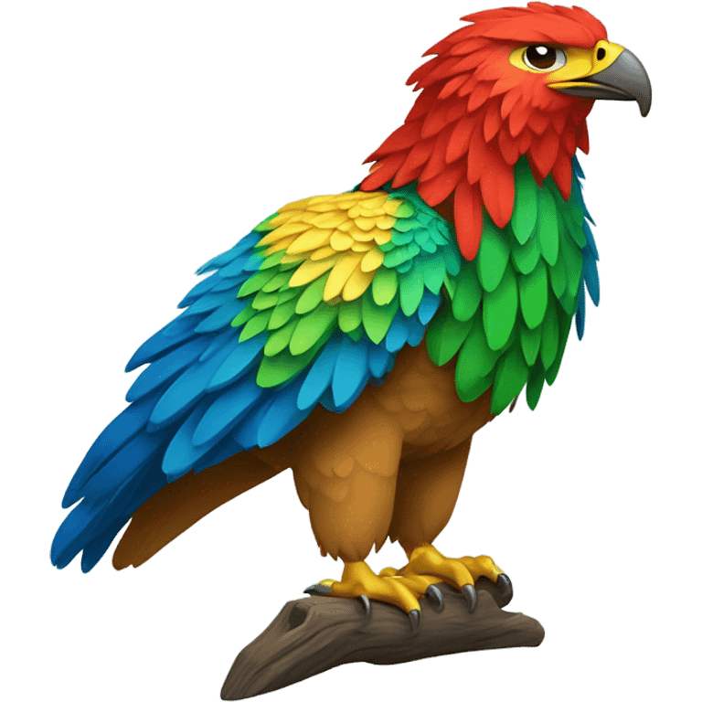 Águila de colores emoji