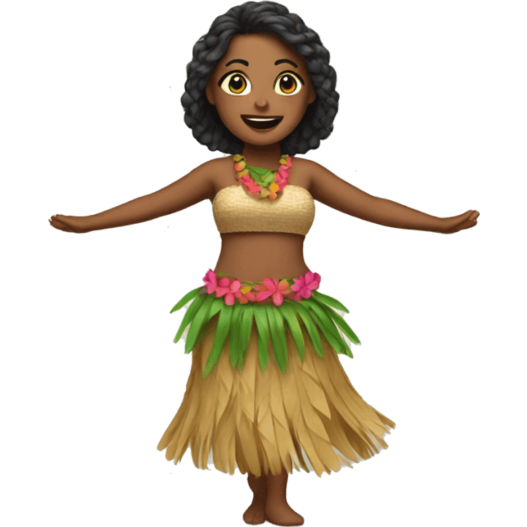 Hula dancer  emoji