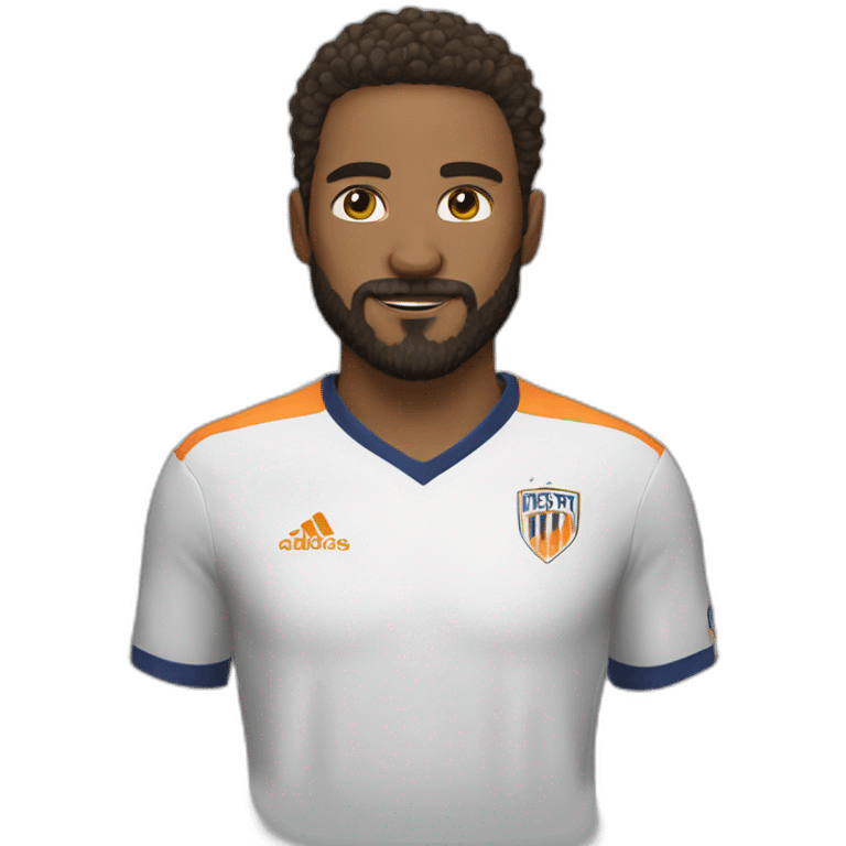 soccer player with facial hair and beard emoji