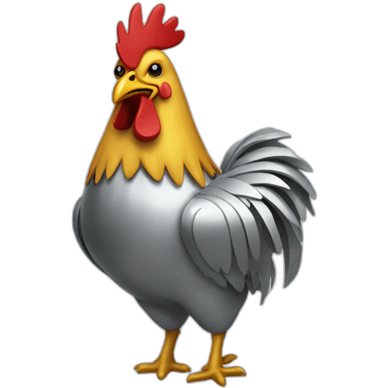 metal chicken emoji