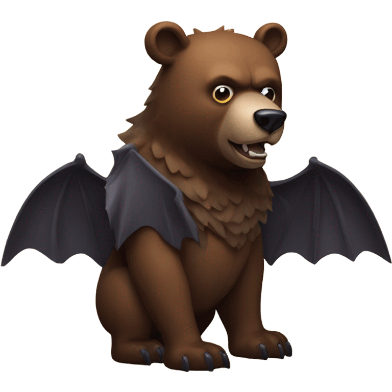 bear with wings of a bat emoji