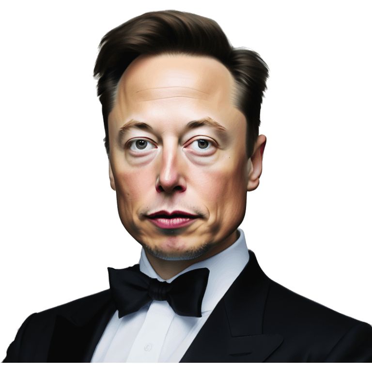 Serene Elon Musk with jewelry in Uncle Scrooge style, oil paint, mysterious eyes, intricate lips, masterpiece portrait, beautiful, desirable, logical emoji