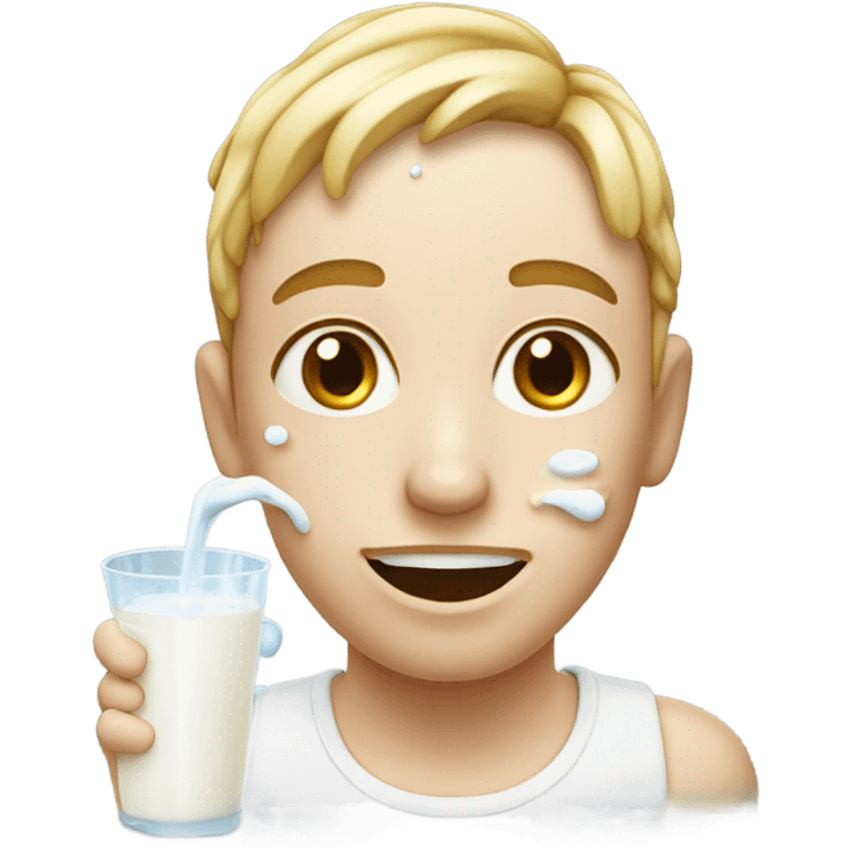 Milk on face emoji