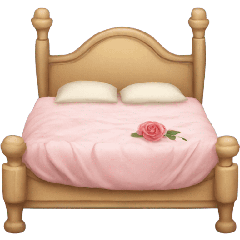 a romantic bed emoji