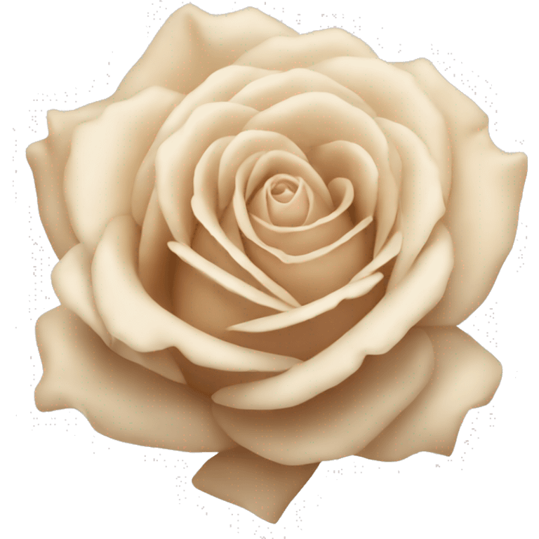 One beige rose emoji