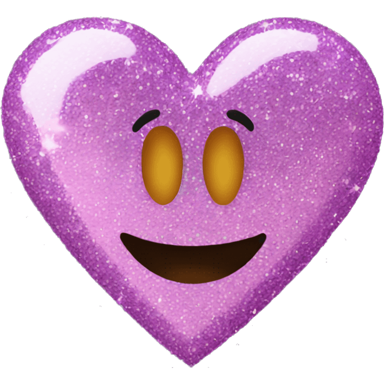 Glitter heart emoji