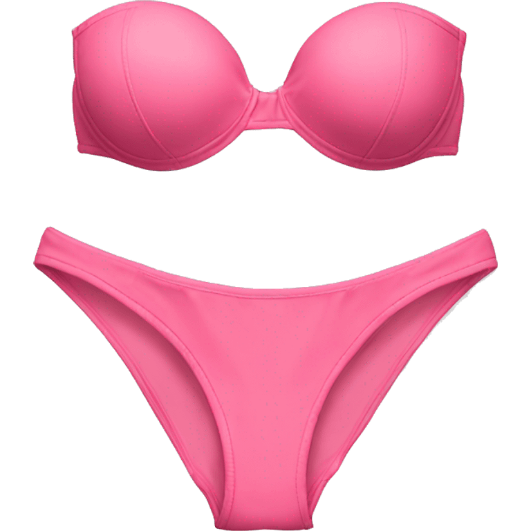 Pink bikini top and bottoms  emoji