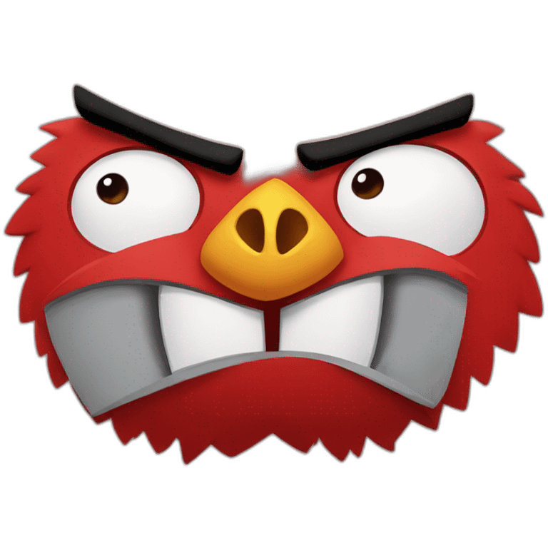 red from angry birds cartoon emoji